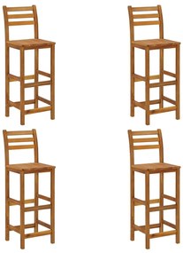 9 pcs conjunto de bar para jardim madeira de acácia maciça