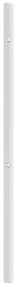 Cabeceira de cama 140 cm metal branco