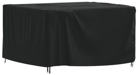 vidaXL Capa para mobiliário de jardim 125x125x74 cm 420D oxford preto