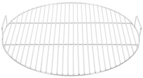 Grelha p/ churrasco redonda c/ pegas Ø54 cm aço inoxidável 304