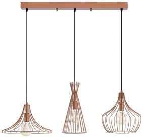 Candeeiro Chandelier Mezopotamya – Cobre – 110 x 37 cm