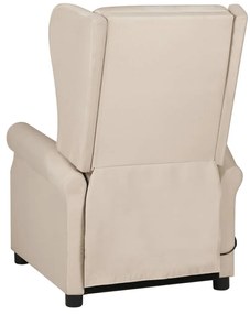 Poltrona de massagens tecido cor creme