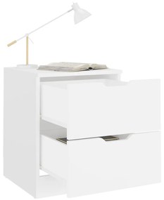 Mesa de cabeceira 40x40x50 cm contraplacado branco