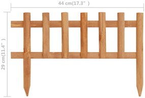 Bordas de relvado 10 pcs 4,4 m abeto