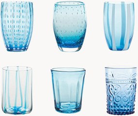 Copos artesanais Melting Pot, conjunto de 6