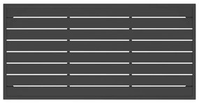 Mesa de centro de jardim 110x55x35 cm aço antracite