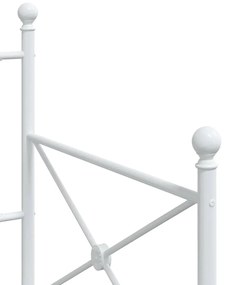 Cama de Dia sem Colchão 90x200 cm aço branco