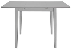 Mesa de jantar extensível (80-120)x80x74 cm MDF cinzento