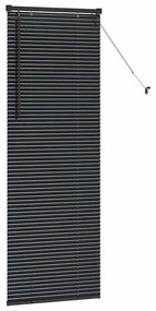 Persiana de Janela com cortinas Outros Manual Preto 80 x 130 cm Alumín