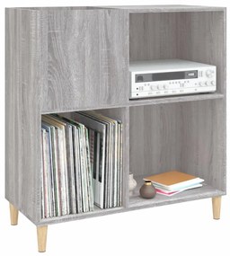 Armário p/ discos 84,5x38x89 cm derivados madeira cinza sonoma