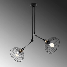 Candeeiro de Teto Beybisi – Preto – 83 x 83 cm