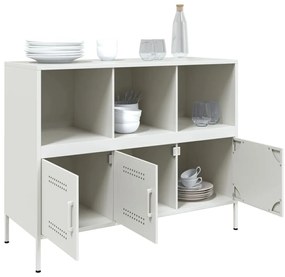 Aparador 100,5x39x79 cm aço branco