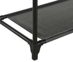 Suporte para roupas aço e tecido não tecido 55x28,5x175cm preto