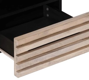 Mesa de centro 80x55x40 cm madeira de mangueira maciça