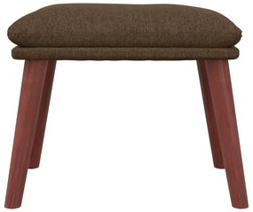 Apoio de pés tecido 45x29,5x35 castanho