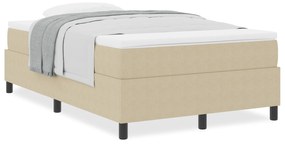 Cama Box Spring com Colchão Verde Claro Cinza 120x200 cm Tecido de Cor