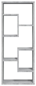 Estante 36x16x90 cm derivados de madeira cinzento sonoma
