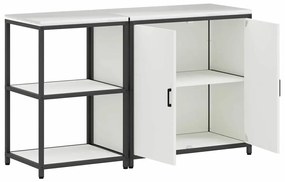 Conjunto de Armazenamento de Cozinha 2 pcs Branco