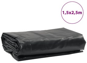 Lona 1,5x2,5 m 650 g/m² preto