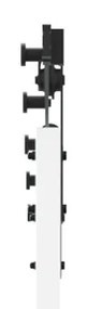 Porta Deslizante vidaXL com Kit de Hardware Branca 78x202 cm Madeira S
