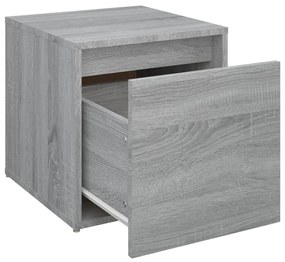 Caixa c/ gaveta 40,5x40x40 cm derivados madeira cinzento sonoma