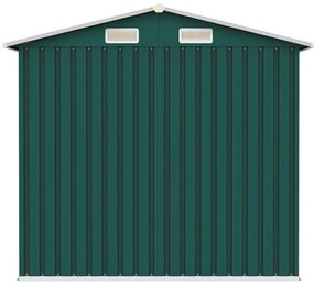 Abrigo de jardim 205x129x183 cm aço galvanizado verde