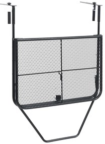Mesa para varanda 60x40 cm aço preto