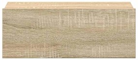 Mesa cabeceira suspensa 2 pcs derivados madeira carvalho sonoma