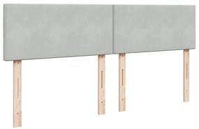 Estrutura de cama otomana com colchão 180x200 cm cinzento claro