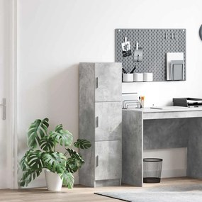 vidaXL Sideboard Cinzento Betão cinzento Aglomerado de partículas Grande