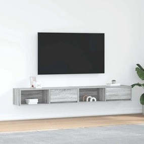 Móveis de TV 2pcs 100x31x25,5cm deriv. madeira cinzento sonoma