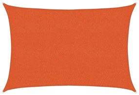 Para-sol estilo vela 160 g/m² 2,5x4 m PEAD laranja