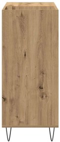 Armário para Gravação vidaXL Preto Carvalho 84,5x38x89 cm Madeira Enge
