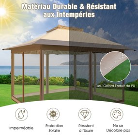 Gazebo pop-up com cobertura ventilada e abrigo de dossel portátil - sem rede de malha