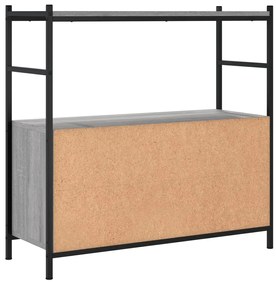 Estante 80x30x78,5 cm derivados de madeira e ferro cinza sonoma