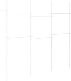 Cabideiro de Roupa Modular 210-369 x 110-315 cm, Estrutura Extensível, Branco