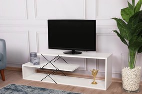 Móvel de TV Zigzag – Branco – 120 cm x 40 cm x 30 cm