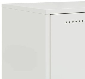Móvel de TV 68x39x43,5 cm aço branco
