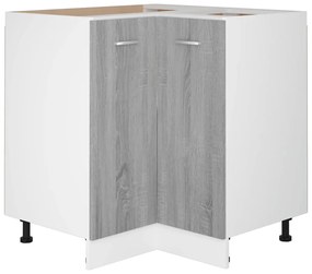 Armário cozinha “Lyon” 75,5x75,5x81,5cm sonoma cinza