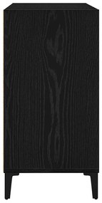 Sideboard vidaXL Carvalho Preto 103,5x35x70 cm de madeira de engenhari