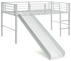 Mesa de cabeceira de bambu de 3 níveis com gaveta e prateleira de ripas, mesa lateral natural