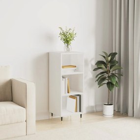 vidaXL Aparador 34,5x32,5x90 cm derivados de madeira branco brilhante