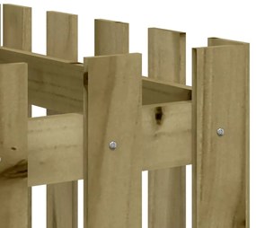Canteiro elevado c/ design cerca 200x50x70 cm pinho impregnado