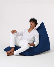 Pufe de Jardim Pyramid Big Bed – Azul Escuro – 145x35x90 cm | Tribo Ho