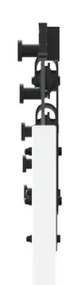Porta Deslizante vidaXL com Conjunto de Ferragens Branca 86x198.5 cm M