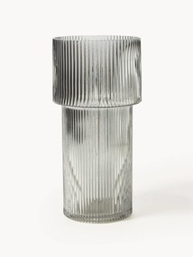 Jarra de vidro canelados Lija, Alt 30 cm