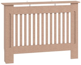 HOMCOM Cobertura Radiador Moderna de MDF com Prateleira Superior para Sala de Estar Dormitório Escritório 112x19x81cm Madeira