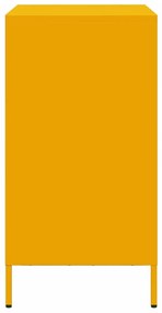 Aparador 68x39x73,5 cm aço laminado a frio amarelo mostarda