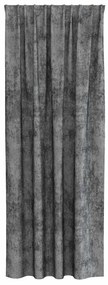 Cortinas de Veludo 2 peças com Ilhós Cinza 260x140 cm