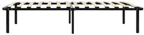 Estrutura de cama 100x200 cm metal preto